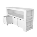 Ver imagem 3 de Organizador com Baús e Porta Livros Duplo Hebe 100% Mdf Woodcore