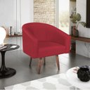 Ver imagem 1 de Poltrona Decorativa Sala de Estar Recepção Luiza Pés Palito Suede - Doce Sonho Móveis POLTRONAS POLT