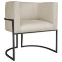 Ver imagem 3 de Poltrona Decorativa Base de Ferro Suede Munique