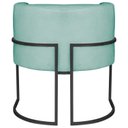 Ver mais imagens de Poltrona Decorativa Base de Ferro Suede Munique