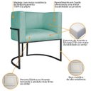 Ver imagem 6 de Poltrona Decorativa Base de Ferro Suede Munique