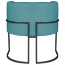 Ver mais imagens de Poltrona Decorativa Base de Ferro Suede Munique