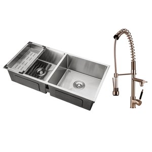 Kit Cuba para Cozinha Tukano e Torneira Misturador Monocomando Extensível Ituí - Prata