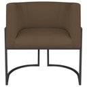 Ver imagem 2 de Poltrona Decorativa Base de Ferro Suede Munique