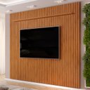 Ver imagem 2 de Painel Tv 75 Pol 275cm Suspenso Ripado Noah D04 Freijó - Mpozenato