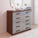 Ver imagem 6 de Cômoda 10 Gavetas com Chave e Tampo em MDF Ryad