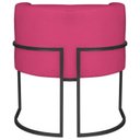 Ver mais imagens de Poltrona Decorativa Base de Ferro Suede Munique