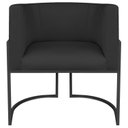 Ver imagem 2 de Poltrona Decorativa Base de Ferro Suede Munique