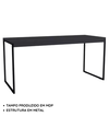 Ver imagem 2 de Mesa Gamer Diretor Pés de Ferro Computador Setup Gamer 150x60cm - JM3 Móveis:Preto/Preto