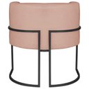 Ver mais imagens de Poltrona Decorativa Base de Ferro Suede Munique