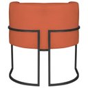 Ver mais imagens de Poltrona Decorativa Base de Ferro Suede Munique