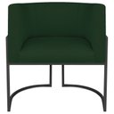 Ver imagem 2 de Poltrona Decorativa Base de Ferro Suede Munique