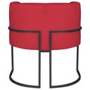 Ver mais imagens de Poltrona Decorativa Base de Ferro Suede Munique