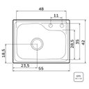 Ver imagem 4 de Cuba de Imbutir Morgana Compact Aço Inox 48 Fx com Dosador - Tramontina 93815/392