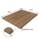 Ver imagem 2 de Tampo Mesa 60x60 MDF 15mm Madeirado 0,60x0,60 Prateleira Arrigo Móveis