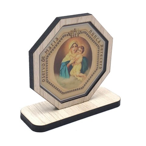 Adorno Ícone Mãe Rainha De Mesa Em Mdf