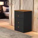 Ver imagem 5 de Penteadeira 3 Gavetas Compacta 100% Mdf com Espelho Banqueta:preto