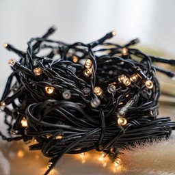 Cordão Luminoso Led Pisca Pisca 8 Funções 100 Leds Taschibra 220v 3000k Luz Quente - 5