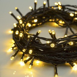 Cordão Luminoso Led Pisca Pisca 8 Funções 100 Leds Taschibra 220v 3000k Luz Quente - 9