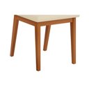 Ver imagem 5 de Conjunto: Mesa de Cozinha Chanel C/ Tampo Madeirado C/ Vidro Orgânico 136x136cm e 6 Cadeiras Sofia
