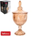 Ver imagem 6 de Potiche Vidro Âmbar com Tampa 470ml Bomboniere Decorativa Ottawa 24cm Elegante
