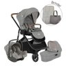 Carrinho de Bebê Travel System Trio Versatrax e Pebble Cinza + Brinde Exclusivo - Joie - 1