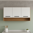 Ver imagem 1 de Armário Aéreo de Cozinha 3 Portas e Nicho Giovanna