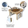 Comedouro Elevado Pet Cachorro Mdf Linha Básica - Amadeirado - 4