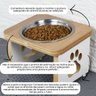Comedouro Elevado Pet Cachorro Mdf Linha Básica - Amadeirado - 3