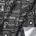 Ver imagem 2 de Toalha de Mesa Térmica Pvc Café Jantar Cozinha 1,40 X 2,20 Id Decor Café Expresso Preto