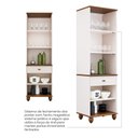 Ver imagem 3 de Cristaleira 2 Portas e 1 Gaveta Joy Branco/Off White