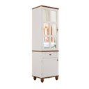 Ver imagem 1 de Cristaleira 2 Portas e 1 Gaveta Joy Branco/Off White