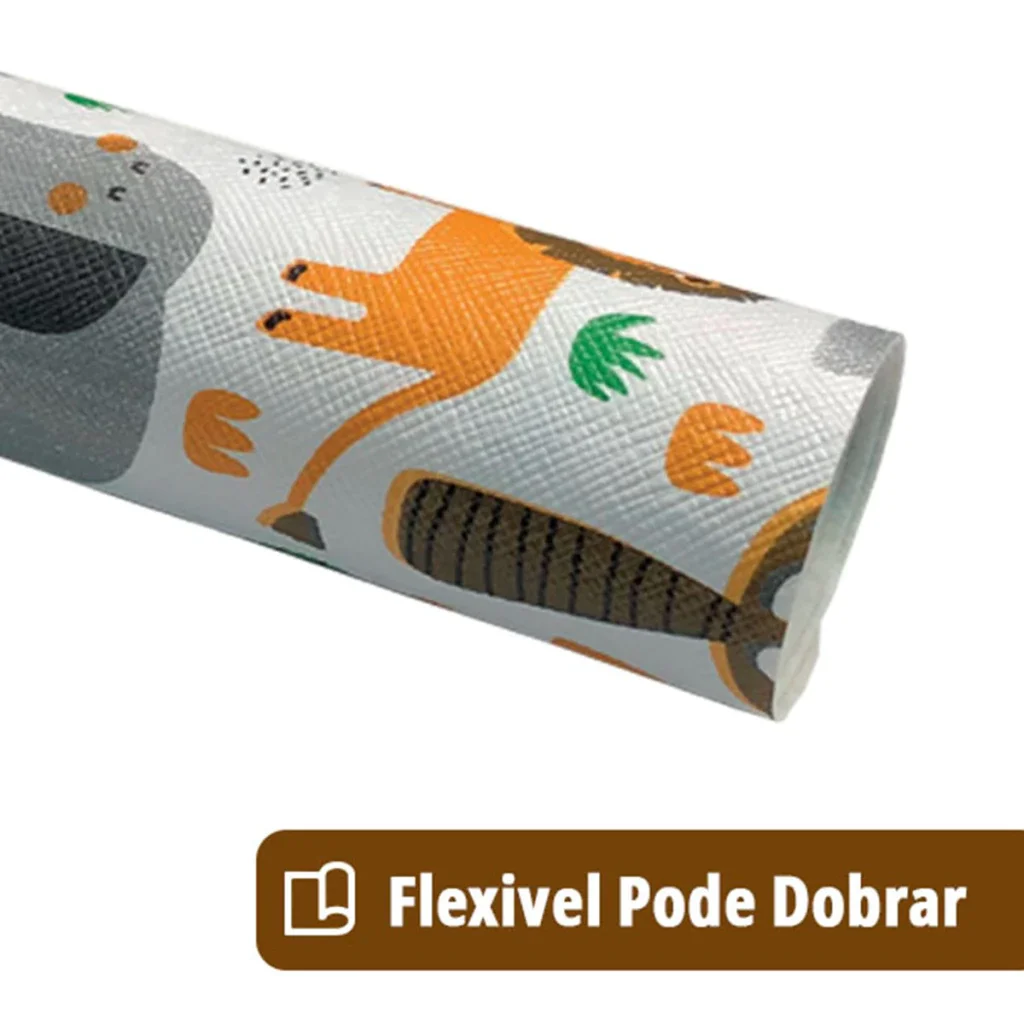 8 Jogo Americano Redondo Infantil Savana Impermeável Pvc - 3