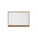 Ver imagem 1 de Cômoda de Bebê com 1 Porta e 4 Gavetas Bonny Branco Fosco Mezzo Reller