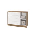 Ver imagem 2 de Cômoda de Bebê com 1 Porta e 4 Gavetas Bonny Branco Fosco Mezzo Reller