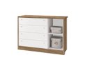 Ver imagem 2 de Cômoda de Bebê com 1 Porta e 4 Gavetas Bonny Branco Fosco Mezzo Reller