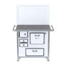 Ver imagem 2 de Fogao a Lenha Gii N 1 Gab Branco com Tampa Sd