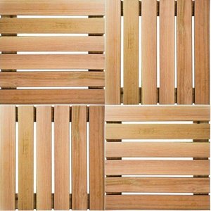 Conjunto Piso Moderno 30x30cm Ripado Modular para Casas