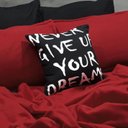 Ver imagem 4 de Jogo De Cama Casal King Vermelho Com Cinza 7 Pç Com Edredom