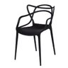 Cadeira Allegra Sala de Jantar Cozinha Quarto Área Externa Preto Ordesign - 1