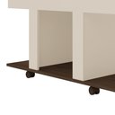 Ver imagem 4 de Rack para Tv 42" 2 Nichos e Prateleira Guaíba - Amêndoa | Off White Amêndoa | Off White