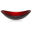 Ver imagem 4 de Cuba de Vidro Apoio Esmaltado Oval Glass Mosaic Vermelho/Preto