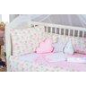 Kit Berço Protetor Lateral Ursinha Baby Rosa Menina 8 Peças - 2