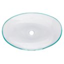 Ver imagem 3 de Cuba de Vidro Apoio Incolor Oval Glass Mosaic Transparente