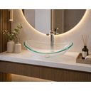 Ver imagem 1 de Cuba de Vidro Apoio Incolor Oval Glass Mosaic Transparente