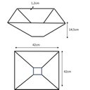 Ver imagem 3 de Cuba de Vidro Apoio Incolor Quadrado Glass Mosaic