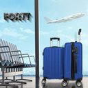 Ver imagem 6 de Mala de Bordo Abs 4 Rodas Action Fortt Azul - Mab02-az