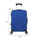 Ver imagem 5 de Mala de Bordo Abs 4 Rodas Action Fortt Azul - Mab02-az