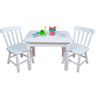 Conjunto Mesa Infantil com 2 Cadeirinhas Coloridas Resistente Criança Escolar Atividades Kit Jogo - 1