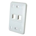 Ver imagem 1 de Espelho Plano 4x2 2p C/ 1 Tampa Cega Branco Gerp